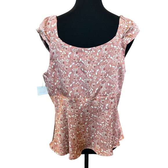 TREASURE & BOND Nordstrom ~ Floral Blouse Top Size Small VACAY - Picture 3 of 7